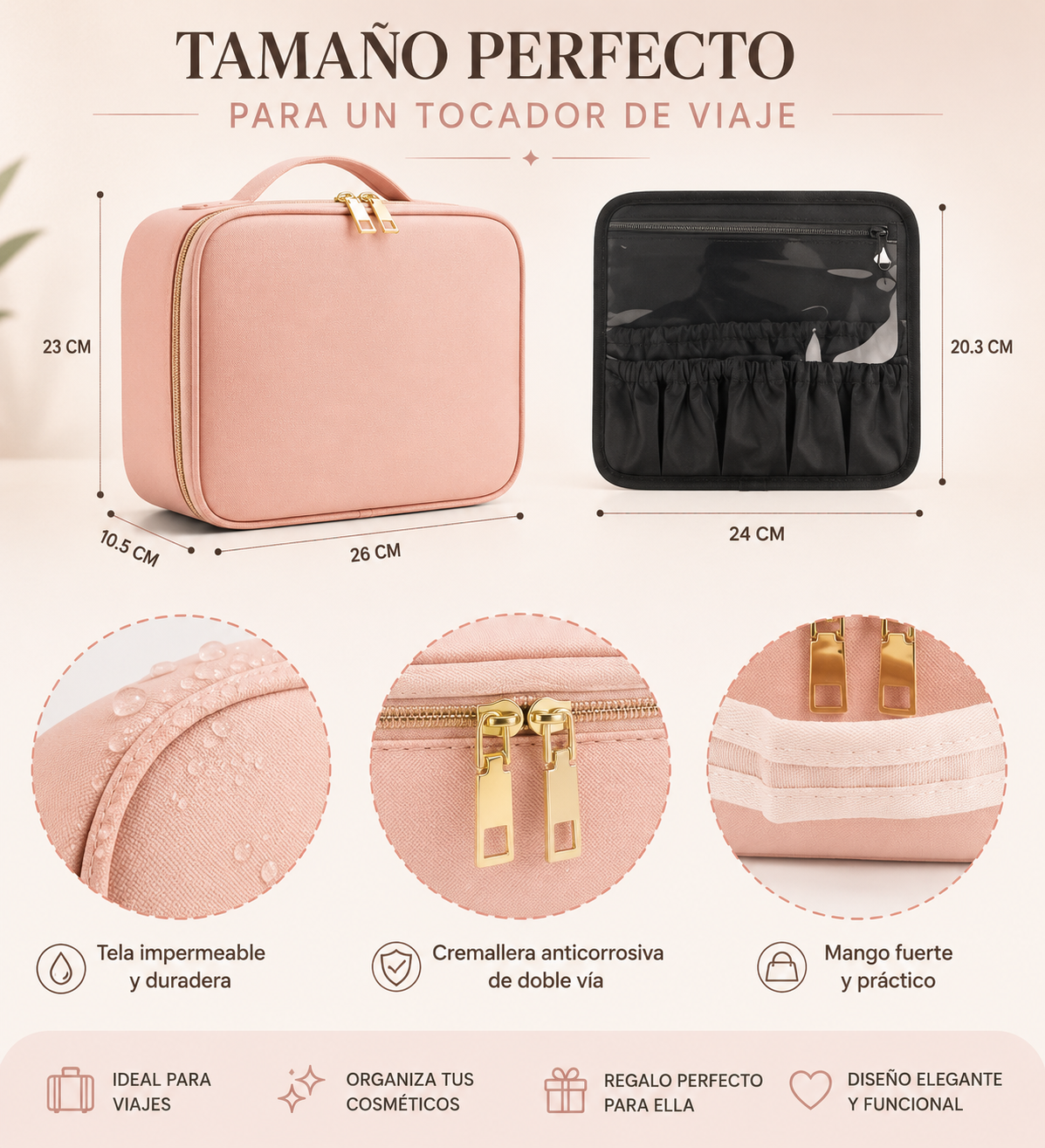 BOLSO PARA LLEVAR MAQUILLAJE