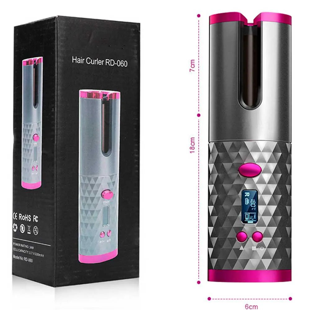 Rizadora Automática de Cabello Inalámbrica
